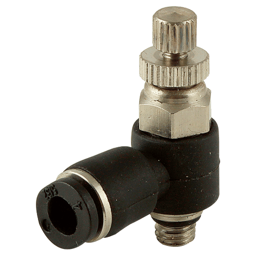 FT Pro - NSE5/32-U10C 10-32 UNF Male X 5/32" OD Speed Control Valve - pneumaticsystems