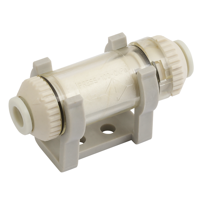 FT Pro - KZFC050-03B Vacuum Filter 10L/Min Max 3MM OD and Bracket - pneumaticsystems