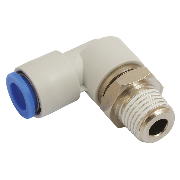 FT Pro - KC-KSL06-02S 1/4"BSPT X 6MM OD Rotary Male Stud Elbow Vacuum - pneumaticsystems