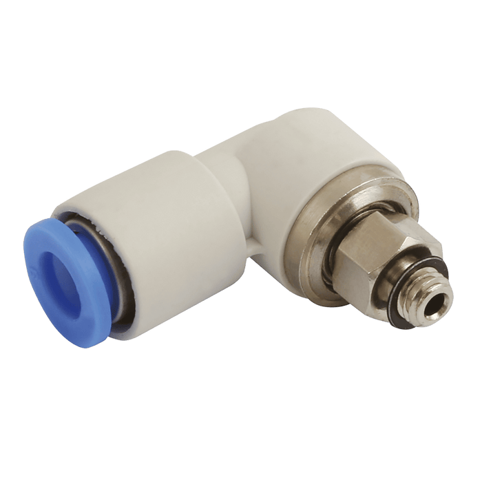 FT Pro - KC-KSL06-M5 M5X0.8 X 6MM OD Rotary Male Stud Elbow Vacuum - pneumaticsystems