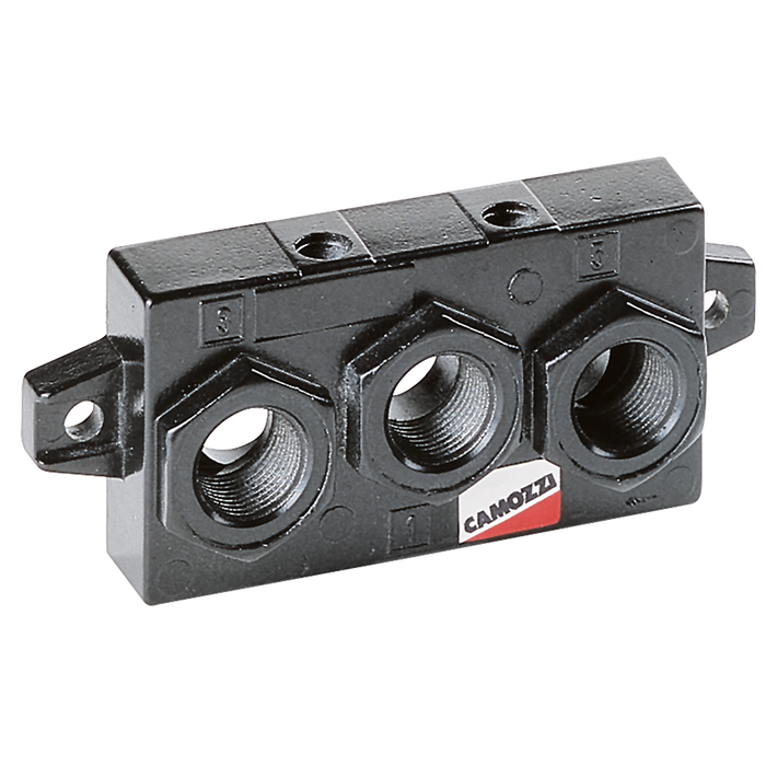Iso 2 End Block For Manifold Sub-Base