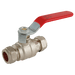 FT Pro - EPS-102225 54MM OD Brass Ball Valve Red Handle WRAS - pneumaticsystems