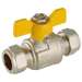 FT Pro - EPS-102420 15MM OD Brass Ball Valve Yell Handle WRAS - pneumaticsystems