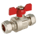 FT Pro - EPS-102455 22MM OD Brass Ball Valve Red Handle WRAS - pneumaticsystems