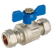 FT Pro - EPS-102480 28MM OD Brass Ball Valve Blue Handle WRAS - pneumaticsystems