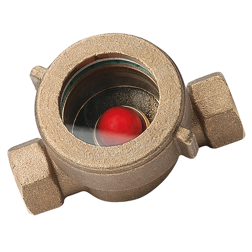 FT Pro - 2021-1355 1" BSP Female Bronze Sight Glass Indicator - pneumaticsystems