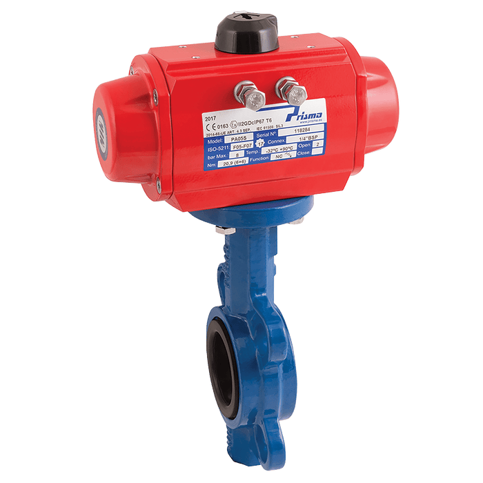 FT Pro - DA/150SSEP 6" Wafer B/Fly Valve CI/Ss/EP DA - pneumaticsystems