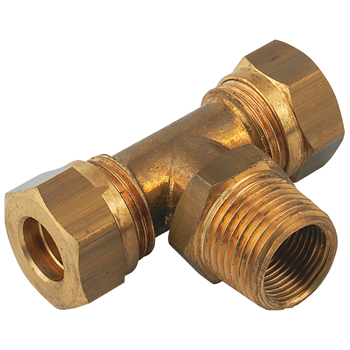 FT Pro - MSB14-14 1/4" BSPT Male X 1/4" OD Stud Branch Tee - pneumaticsystems