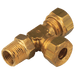 FT Pro - MSR316-18 1/8" BSPT Male X 3/16" OD Tee, Male Stud Run - pneumaticsystems