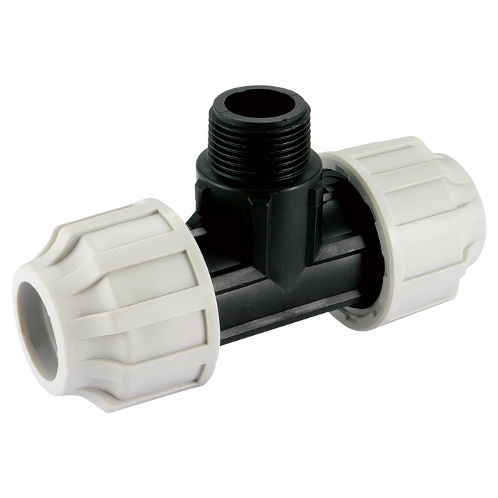 FT Pro - PE-711.050 1.1/2" BSPT Male X 50MM OD 90° Equal Tee - pneumaticsystems