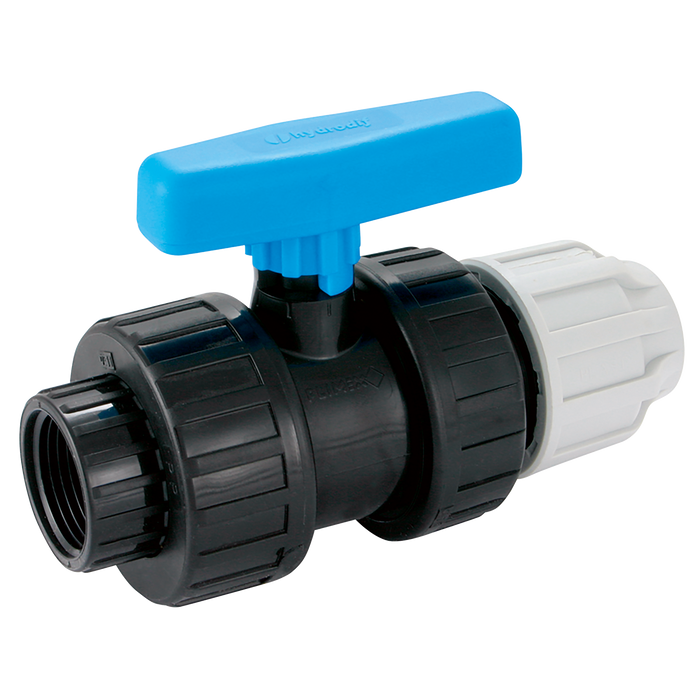 FT Pro - PE-140040CX 40MM X 1.1/4" PP Compression Valve X Female BSP - pneumaticsystems