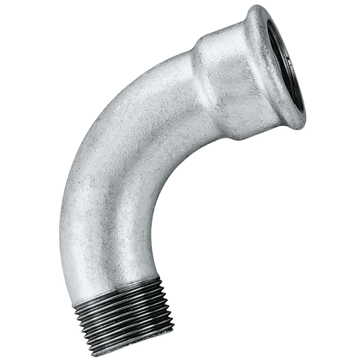 FT Pro - MI1-1 1" BSPT/BSP Male Female 90 Bend Galvanised - pneumaticsystems