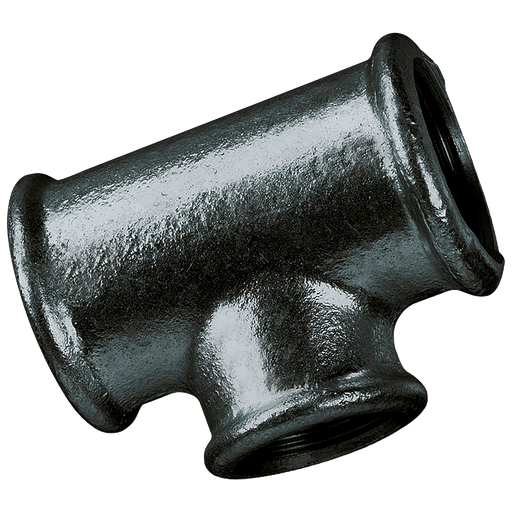 FT Pro - MI130-34-14N 3/4X1/4X3/4BSP Unequal Tee 90 Black - pneumaticsystems
