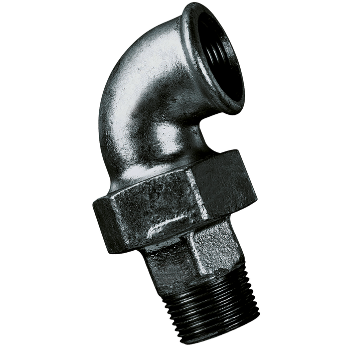 FT Pro - MI98-1N 1"BSP MXF90 Union Tapered Elbow Black - pneumaticsystems