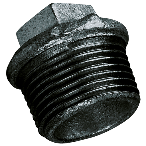 FT Pro - MI290-112N 1.1/2"BSPT Beaded Hollow Plug Black - pneumaticsystems