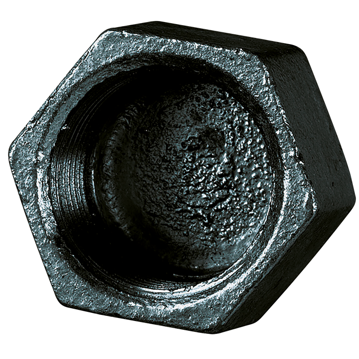 FT Pro - MI300-38N 3/8" BSPP Female Cap Hex Black - pneumaticsystems