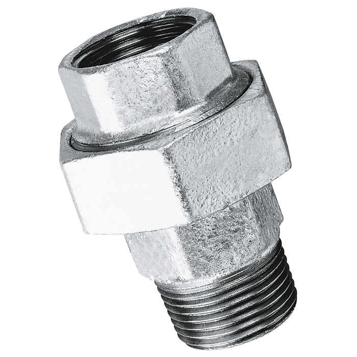 FT Pro - MI341-38 3/8" BSPT/BSP Male/Fem Equal Union Galvanised - pneumaticsystems