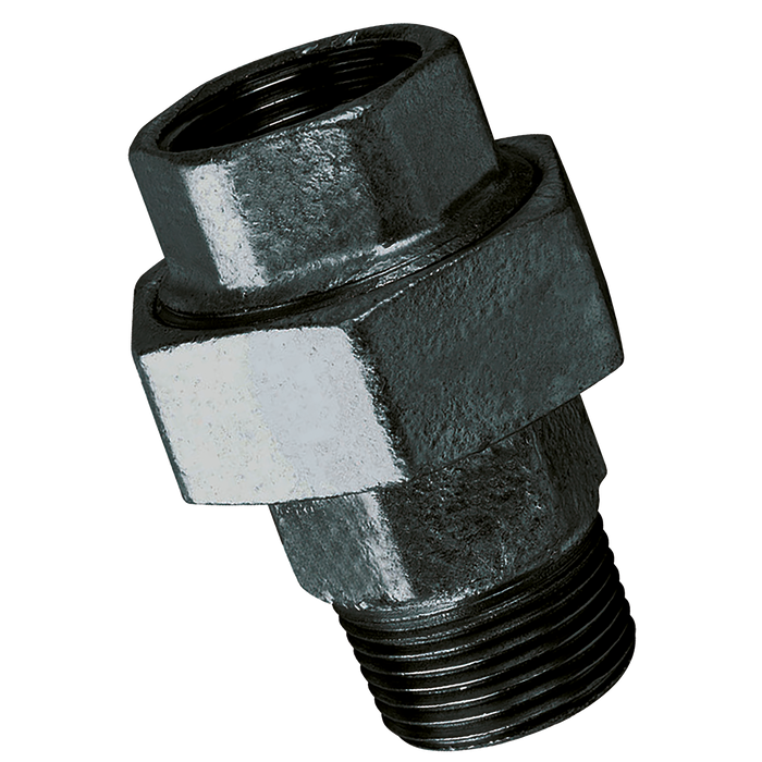 FT Pro - MI341-38N 3/8" BSPT/BSP Male/Fem Equal Union Black - pneumaticsystems
