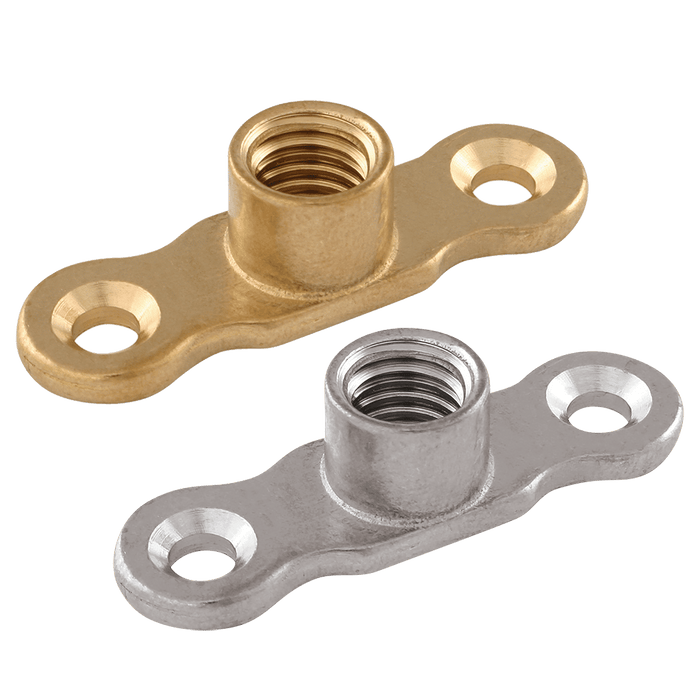 FT Pro - EPS-FP10CP-S M10 Female Backplate Chrome Plated - pneumaticsystems
