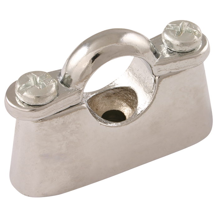 FT Pro - EPS-HB15CP-S 15MM OD Hospital Pipe Clip Chrome Plate - pneumaticsystems