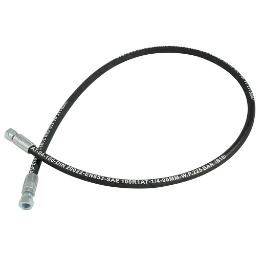 FT Pro - 1BFF0404-1000 R1 Flexible Oil Line 1/4" F/F X 1000MM - pneumaticsystems