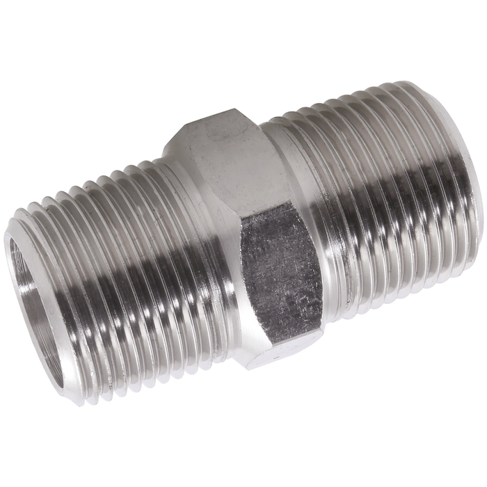 FT Pro - 1012-0132 3/4" BSPT M/M Hex Nipple 3K 316/L - pneumaticsystems
