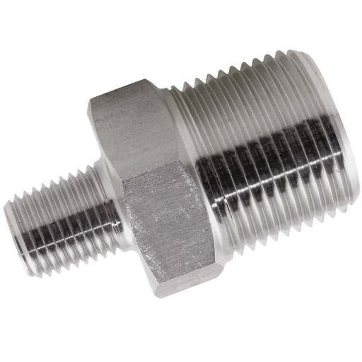 FT Pro - 1012-0155 1" X 1/2" NPT M/M Red Nipple 3K 316L - pneumaticsystems