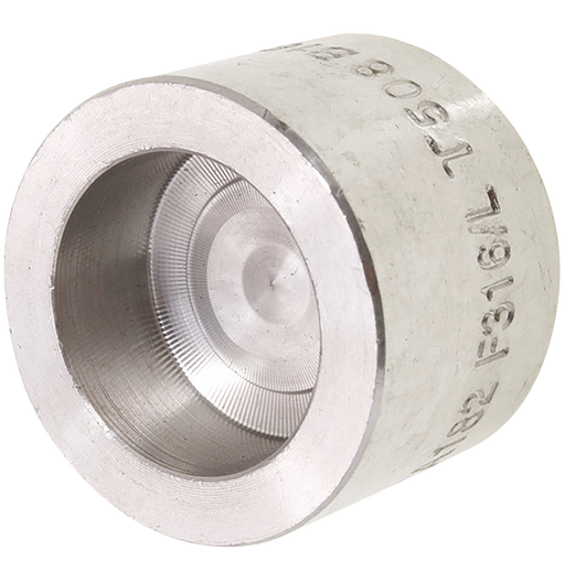 FT Pro - 1012-0328 1/2" Socket Weld Round Cap 3K 316/L - pneumaticsystems