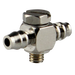 FT Pro - MIBPB4-M5 4MM OD X M5 Metric Male Tee Miniature Fitting - pneumaticsystems
