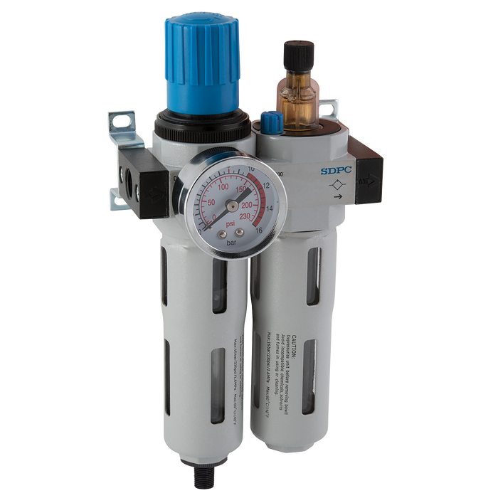 FT Pro - DC201-02-D 1/4" BSP Parallel Female Filter Regulator Lubricator - pneumaticsystems