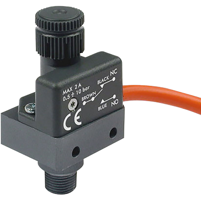 Metalwork - 9000401 Pressure Switch G1/8 2A NO/NC with 2m Cable - pneumaticsystems