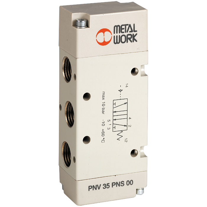 Metalwork - 7040011100 S70 Series 3/8 5/2 Pilot/Spring Pneumatic Valve - pneumaticsystems