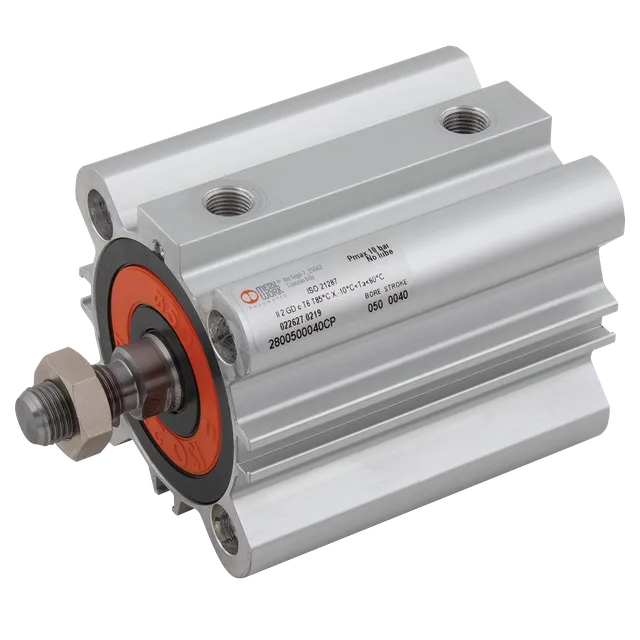 Metalwork - 26A1000100CP ISO Compact Cylinder Double Acting Magnetic 100mm Bore 100mm Stroke - pneumaticsystems