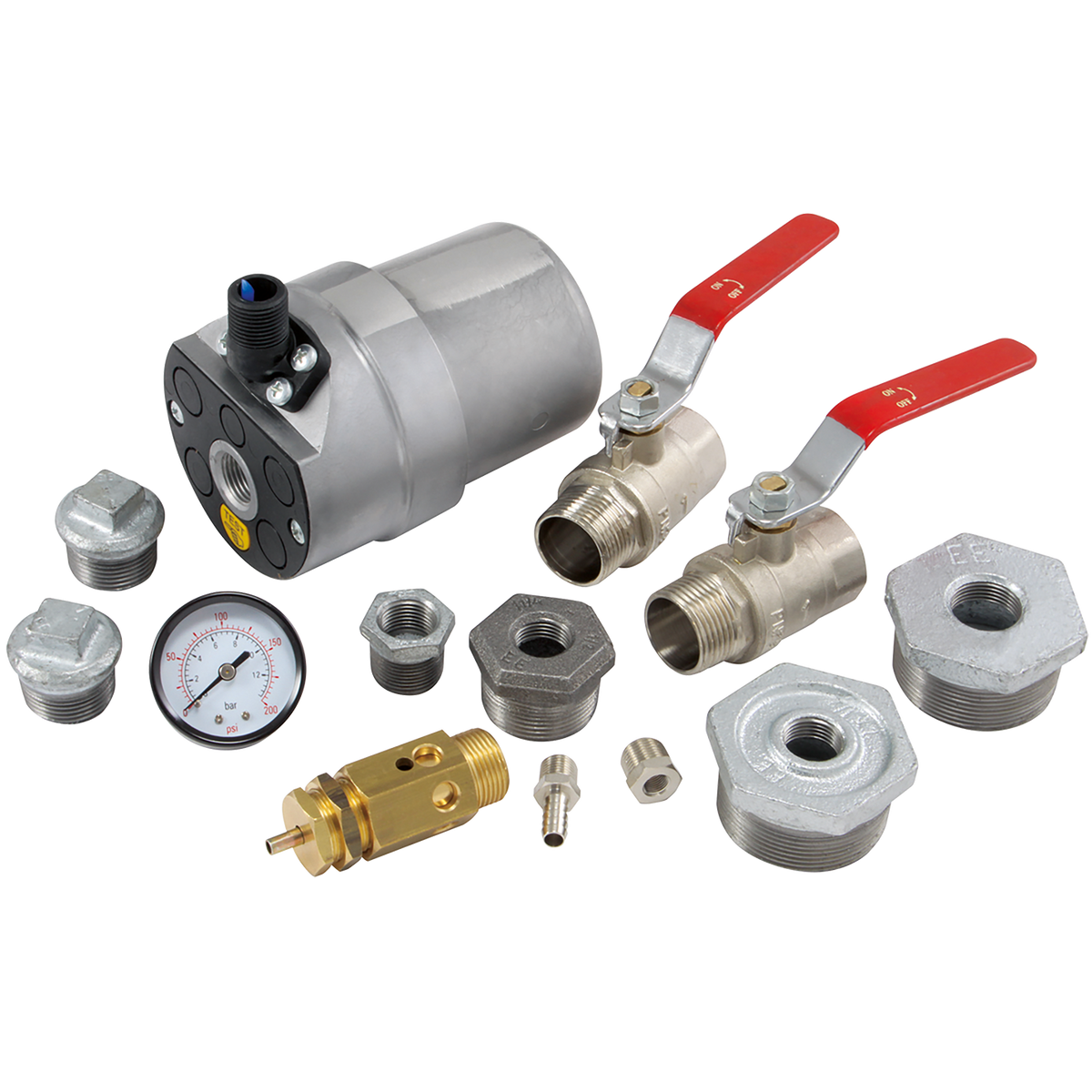 FT Pro - AVK-500G Air Receiver Kit Vertical Galvanised 500LTR