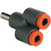 Metalwork - 2024003 R24 6mm Techno Stem Y Fitting - pneumaticsystems