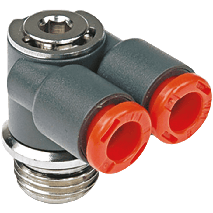 Metalwork - 2L25003 RL25 4 x 1/8 Techno Y Elbow Fitting - pneumaticsystems