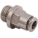 Metalwork - 2F01007 F-E Parallel Male Stud Fitting 6mm x 1/8" - pneumaticsystems
