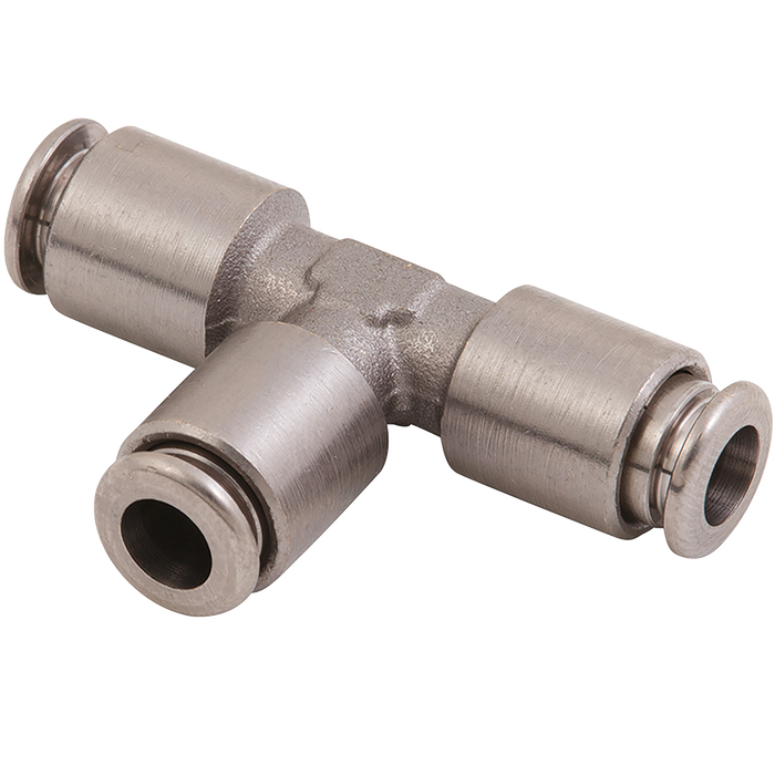 Metalwork - 2F05003 F-E 6mm Equal Tee Pneumatic Fitting - pneumaticsystems