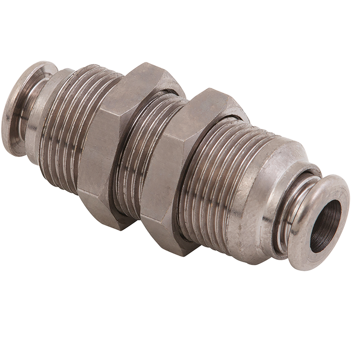 Metalwork - 2F11004 F-E 8mm Bulkhead Pneumatic Fitting - pneumaticsystems