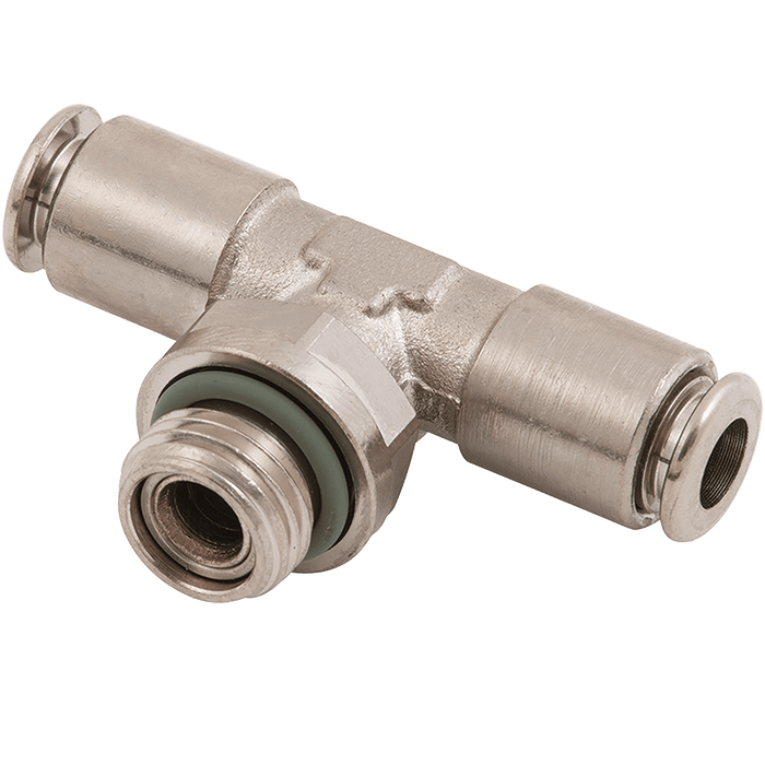 Metalwork - 2F32012 Parallel Tee Fitting 8mm x 3/8 - pneumaticsystems