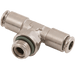 Metalwork - 2F32011 Parallel Tee 8mm x 1/4 Pneumatic Fitting - pneumaticsystems