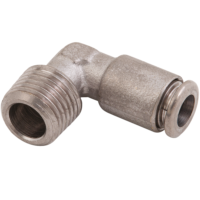 Metalwork - 2F39C02 F-E 4mm x 1/8 Taper Elbow Pneumatic Fitting - pneumaticsystems