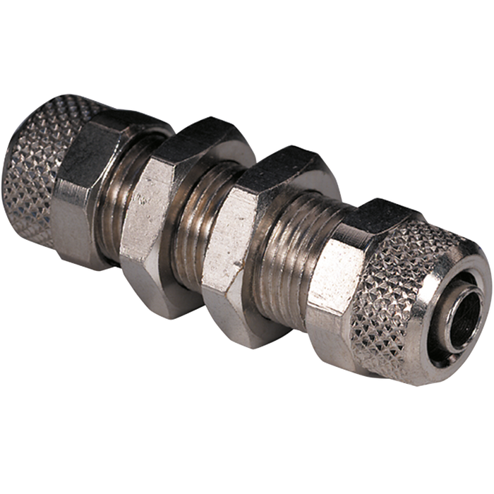 Metalwork - 2304002 C4 8/6 Pneumatic Bulkhead Fitting - pneumaticsystems