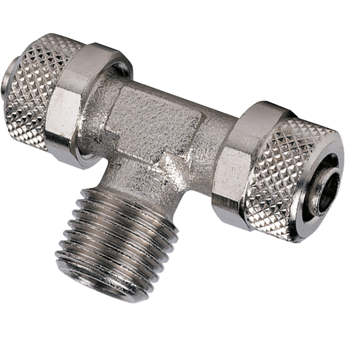 Metalwork - 2307002 C7 6/4 x 1/4 Central Tee Pneumatic Fitting - pneumaticsystems