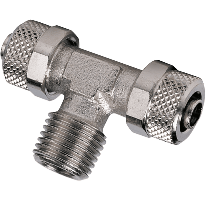 Metalwork - 2307001 C7 6/4 x 1/8 Central Tee Fitting - pneumaticsystems
