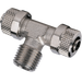 Metalwork - 2307004 C7 8/6 x 1/4 Central Tee Fitting - pneumaticsystems
