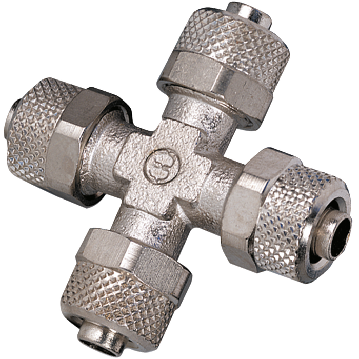 Metalwork - 2311001 C11 6/4 Cross Fitting - pneumaticsystems