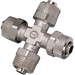 Metalwork - 2311001 C11 6/4 Cross Fitting - pneumaticsystems
