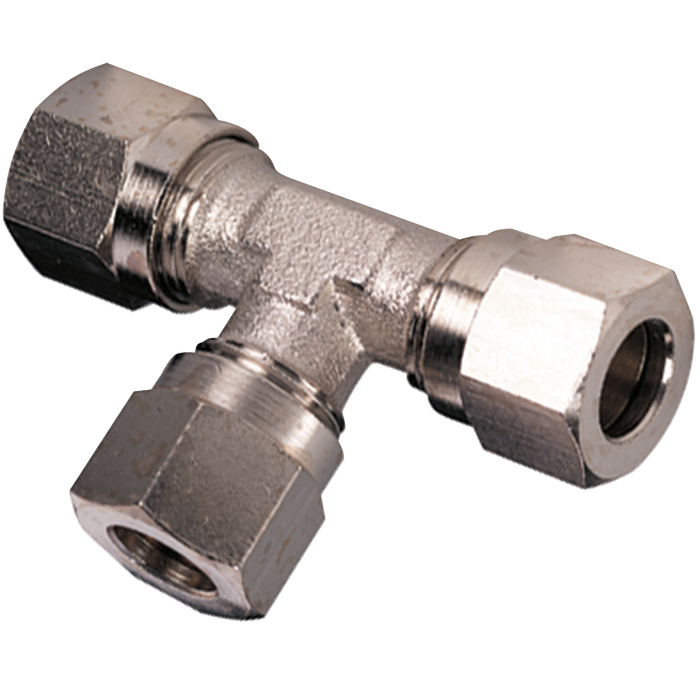 Metalwork - 2209001 B9 4/2 Pneumatic Tee Fitting - pneumaticsystems