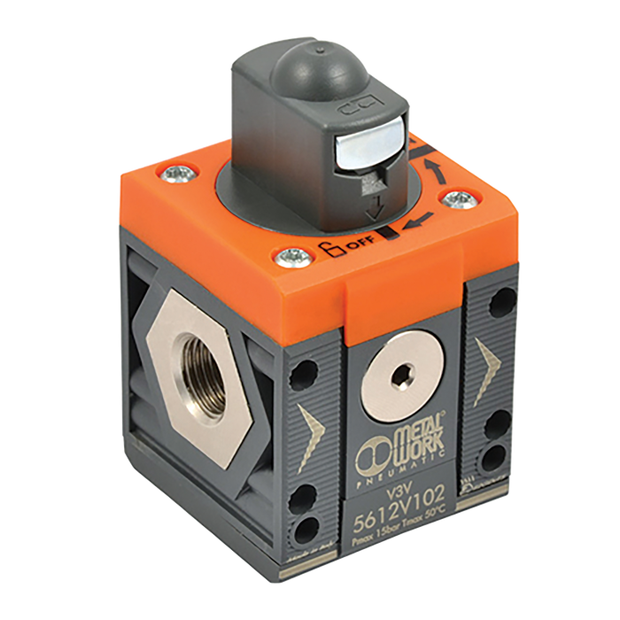 Metalwork - 5626V106 Syntesi Sy2 1" V3V Manual Valve - pneumaticsystems
